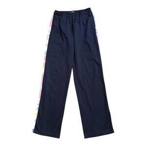 OLEG CASSINI SPORT Womens Size Medium Blue Side Striped Vintage High Rise Pants